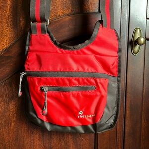 SHERPANI Switch Bag Red Crossbody Purse Approx. 11” x 9.5”